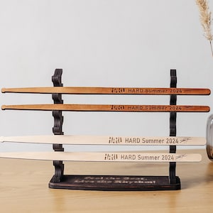 Custom drumstick case, Drum stick stand, Drum stick rack, Drum stick storage, Drumstick wood holder display, Drummer gifts
