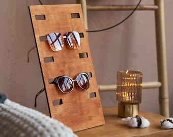 Wood Sunglasses Display, Dlasses Stand Organizer, Sunglasses Storage Display, Sunglasses Organizer, Sunglasses holder, Glasses holder stand