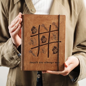 Personalisiertes Hölzernes Rezept Buch Binder Kundenspezifisches Journal Kochbuch Notizbuch Valentinstag Brautparty Geschenk Mutter Geschenk Tochter Geburtstagsgeschenk