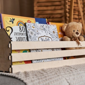 Nursery Bookshelf, Floating Shelves, Nursery Shelves Montessori, Nursery Decor, Gender Neutral Gift, Children&#39;s Bookshelves, Kid&#39;s Bookshelf