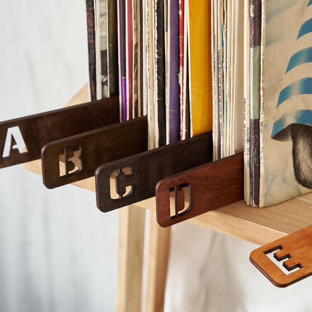 Vinyl Record Divider, Record Dividers, Vinyl Record Storage, Handmade Album Alphabet Dividers, Book Dividers, Record Separator, Lp Dividers - Etsy