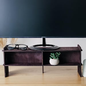 Wood monitor stand, Monitor rasier with storage, Wood desk Shelf, Raiser for iMac, Desk Monitor Stand with storage, Monitor Shelf with tray