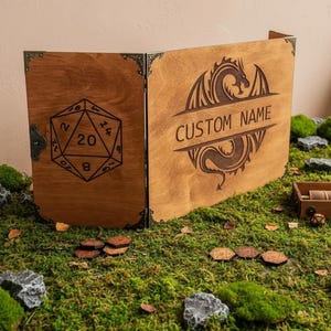 Dungeons and Dragons-tillbehör, Anpassad DM-skärm, DnD Game Master-skärm, Dungeon Master-present