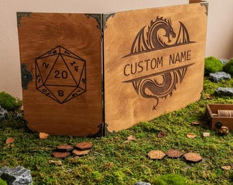 Dungeons and Dragons Accessories, Custom DM Screen, DnD Game Master Screen, Dungeon Master Gift