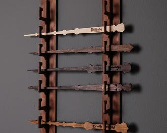 Wand display stand, Wand holder stand, Wand wall case personalized, Wizard wand wall holders
