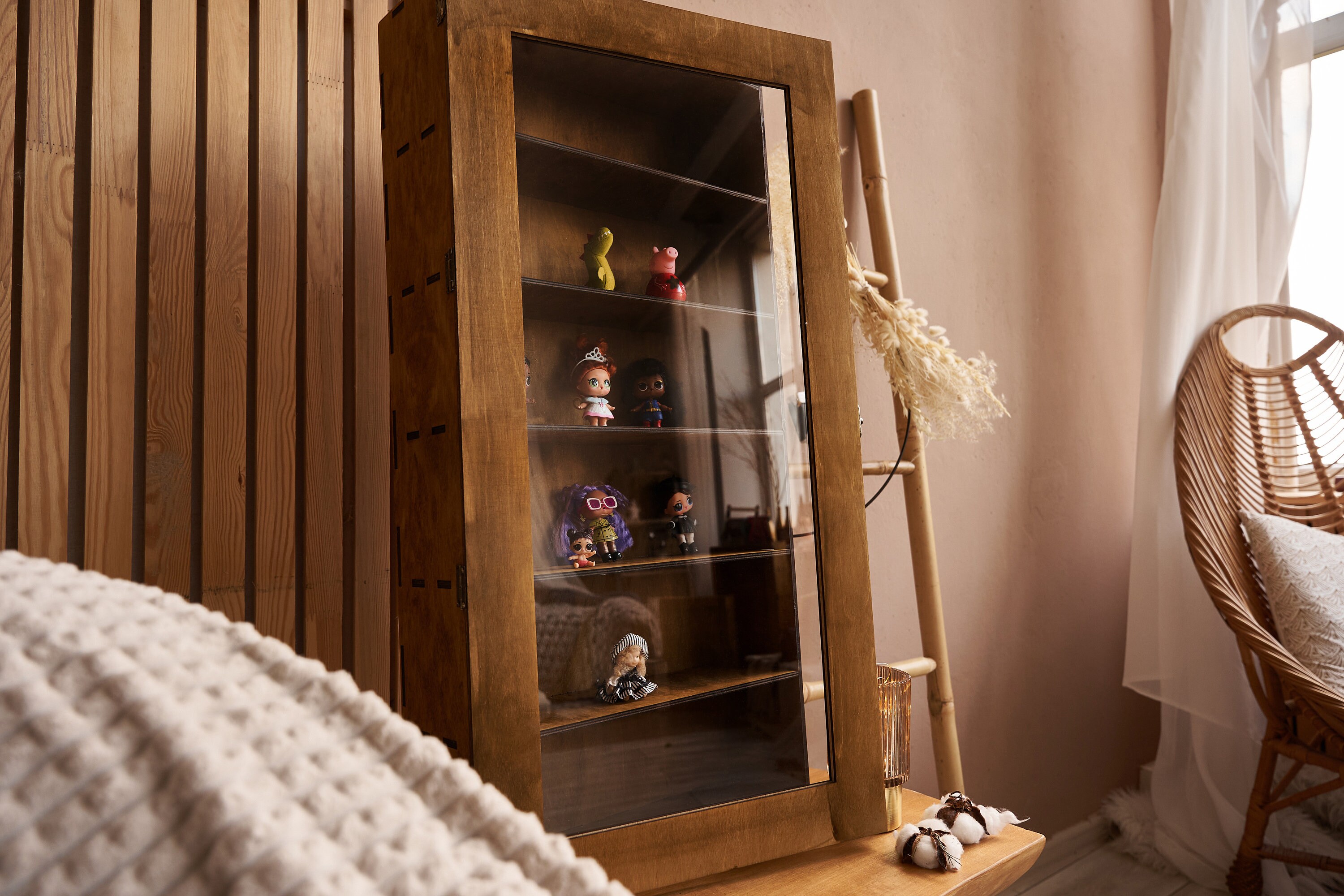 Display Shelf Case Wood Display for Collectibles Display Etsy