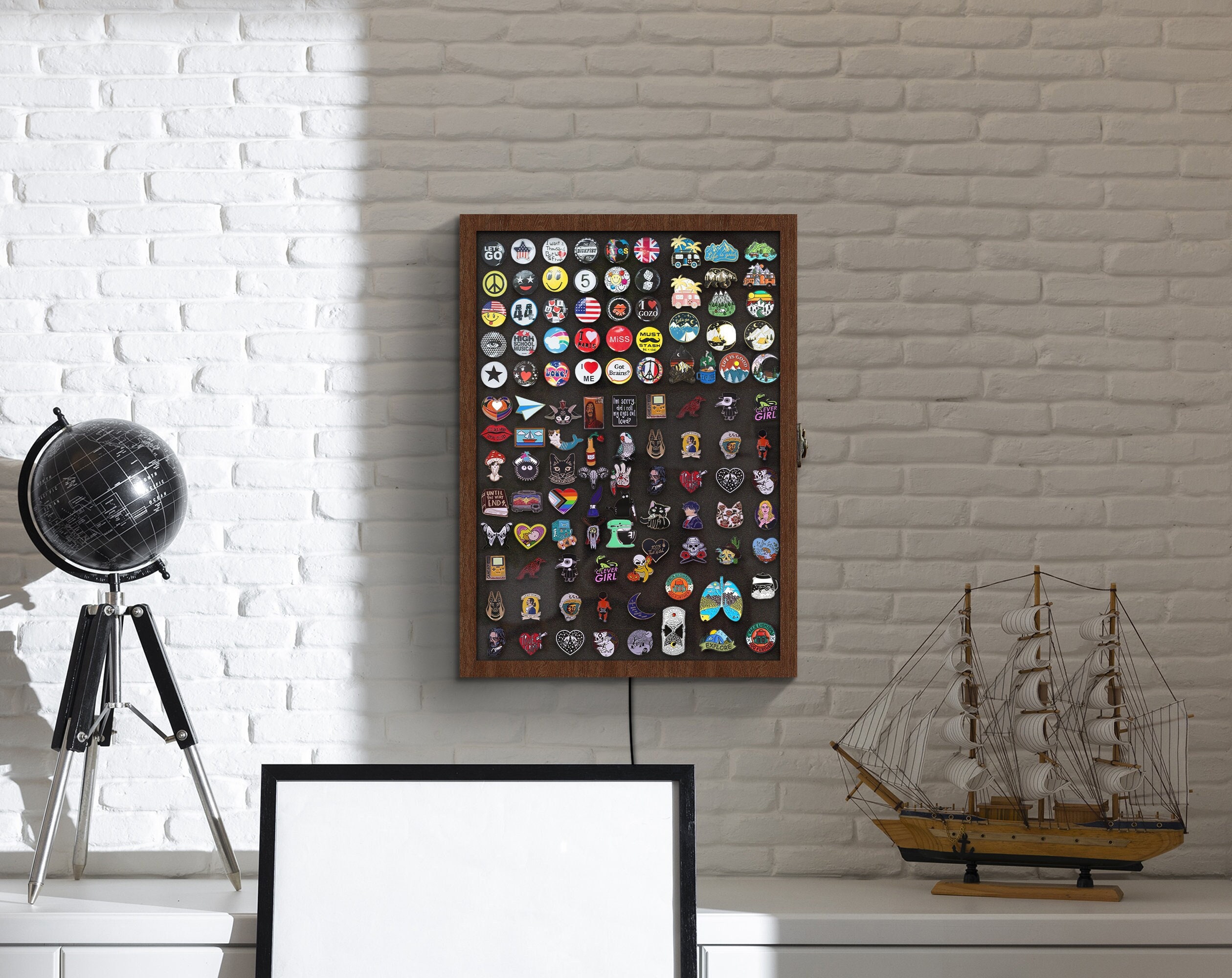 Pin Collection Holder, Lapel Pin Pins Display Case, Military Pins ...
