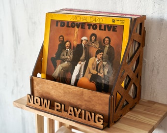 Now playing record holder, Record holder stand, vinyl record storage, Vinyl record stand, Vinyl record storage frame, Album Storage display