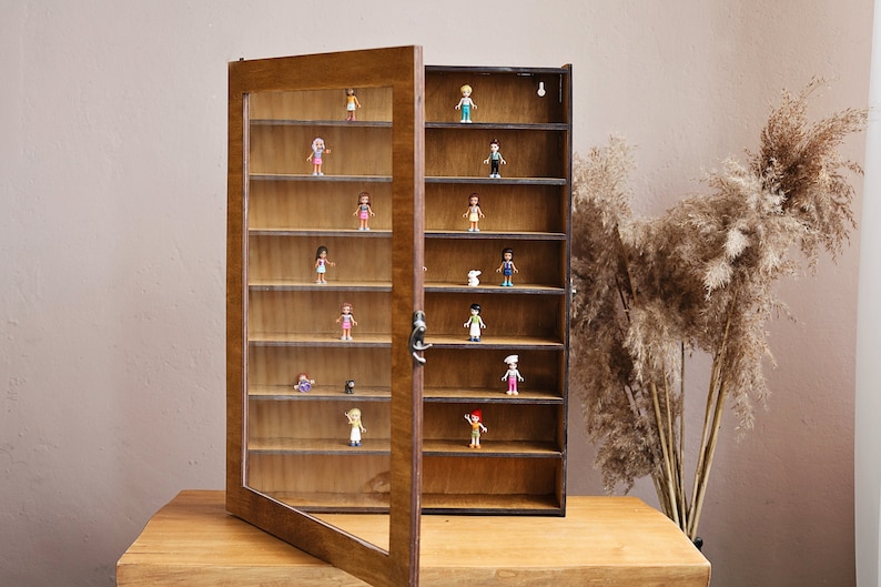 Display Case for Collectibles Display Case for Figures Wood Etsy