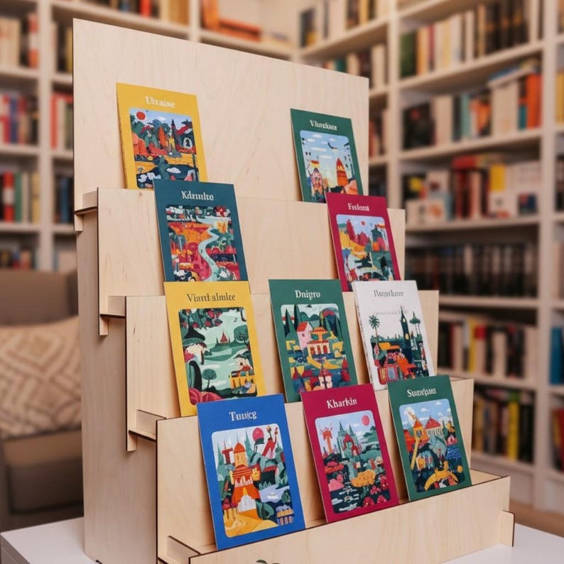 Wooden Book Stand, Display Stand, Craft Show Display, Wooden Display ...