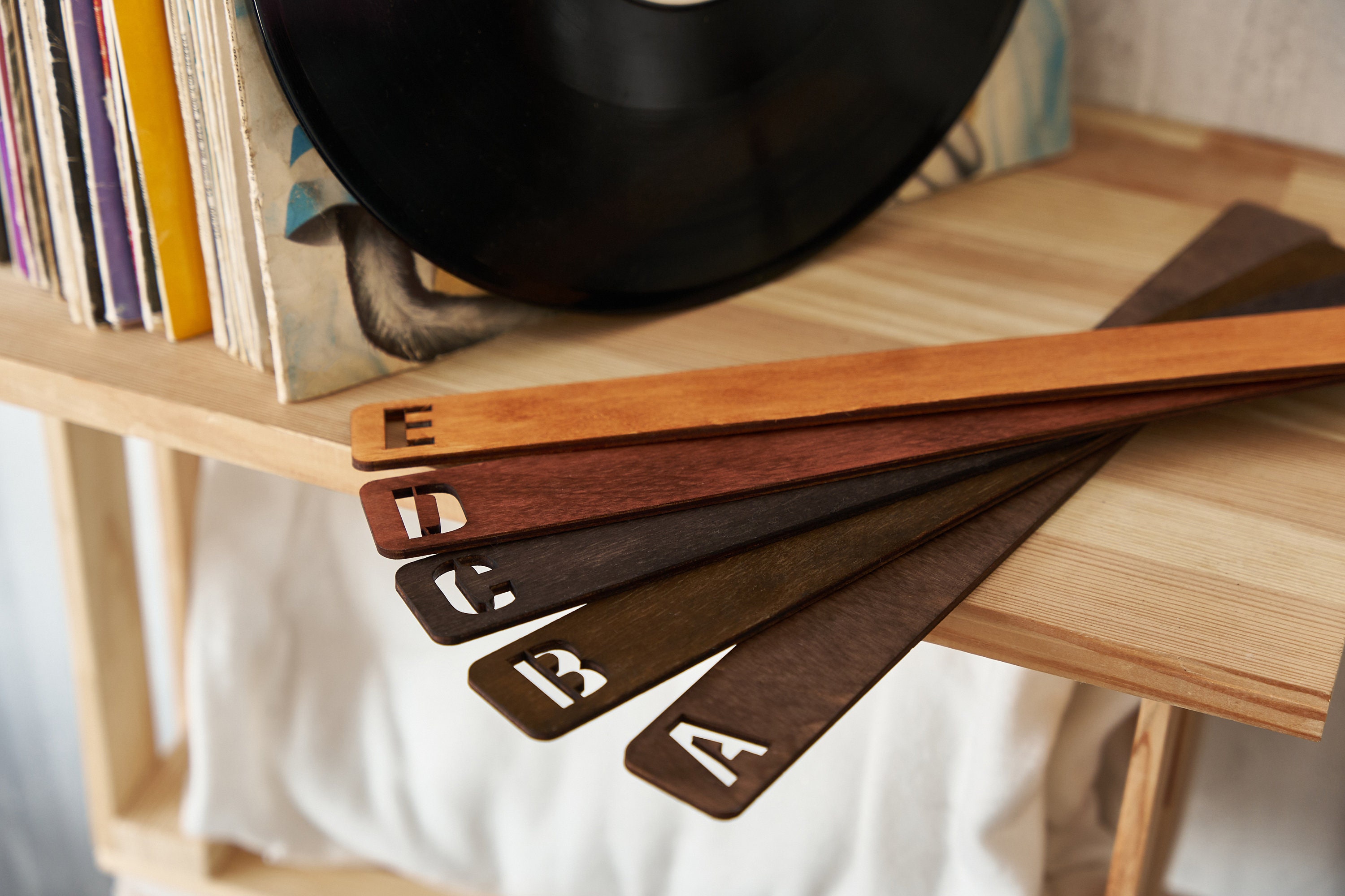 ❤️Buy 2 FREE SHIPPING❤️Vinyl record divider, Record dividers, Vinyl Record Storage, Handmade album alphabet dividers, Book dividers, Record Separator, Lp dividers