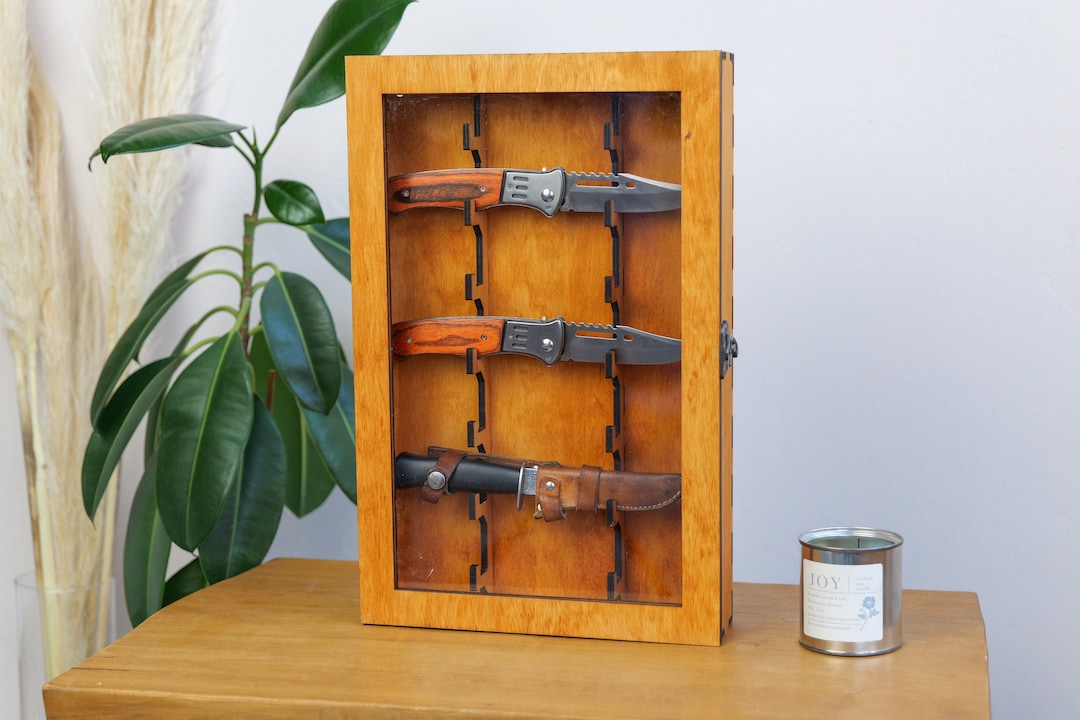 Knive Display Rack Knife Display Shelves, Wooden Knifes Display, Storage for Knifes With ...