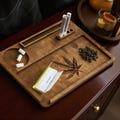 Wood Rolling Tray: Sustainable Smoker Accessories Organizer product logo