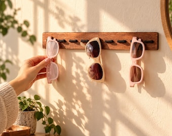 Sunglasses Holder, Wall Eyewear Organizer, Glasses Rack