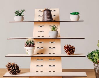 Retail display stand, Display stand, Market showcase, Shop display stand, Wooden rack display, Art print display, Market display stand