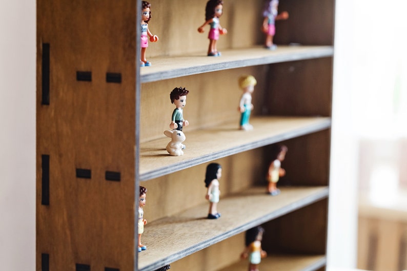 Display Case for Collectibles Display Case for Figures Wood Etsy