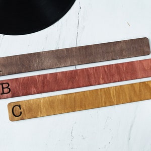 Houten Record Divider Alfabetische Vinyl Record Divider Card Alfabetische A-Z CD/LP Rack Opslag Record Album Box Collectie Label 1 set/26 stks