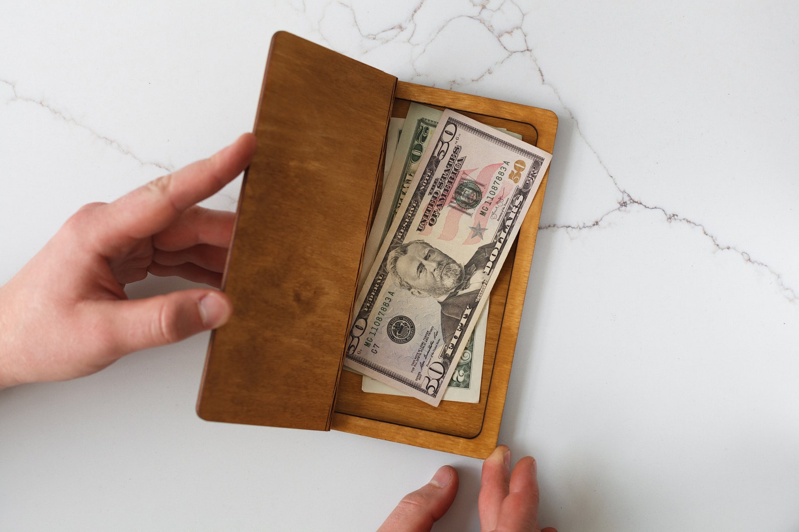 Restaurant Check Presenter Wooden Check Box Check Holder Etsy