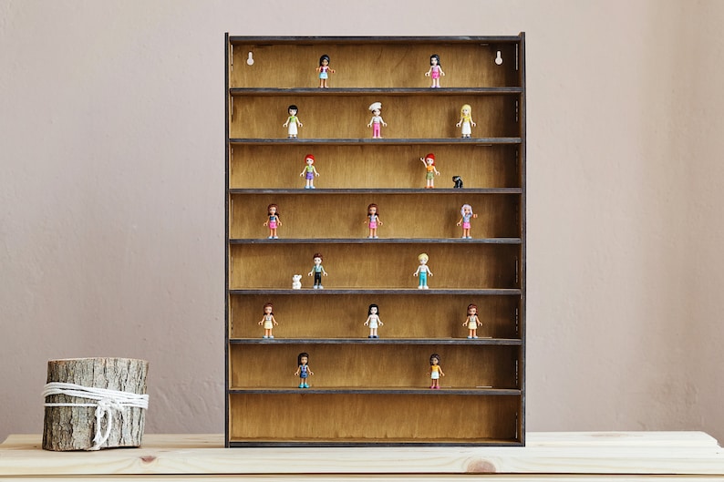 Display Case for Collectibles Display Case for Figures Wood Etsy
