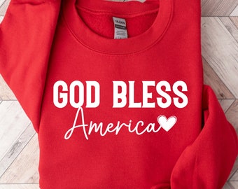 God Bless America Shirt: Patriotic 4th of July USA Tee