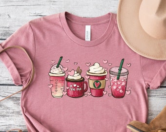 Valentines day Coffee Shirt, Iced coffee Valentine Shirt,Valentine's Day Gift,Coffee Lover Shirt, Cute Coffee Shirt, Valentine coffee lover