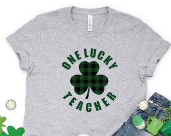Lucky Teacher St. Patrick's Day Shirt: Clover Tee