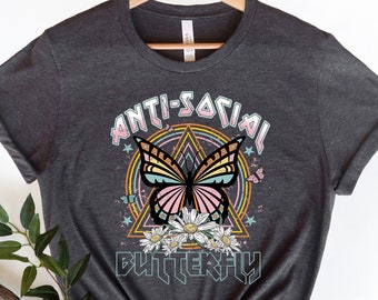 anti social social club butterfly moletom com capuz