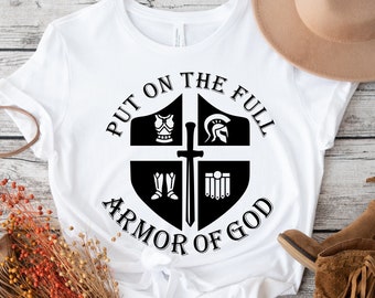 Armor Of God Shirt: Ephesians Christian Tee, Religious Gift