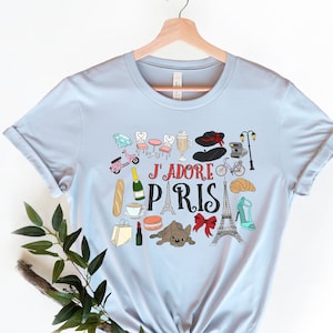 Paris France T-Shirt: Eiffel Tower Souvenir Tee
