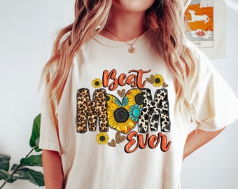 fall mom  Shirt, Leopard Mama Shirt, Motherhood Shirt,Mom Shirt,Mothers Day Gift, Mama T-shirt,Mom Life Shirt,Mama Shirt,Sunflower mom shirt