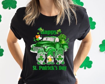 St. Patrick's Day Gnomes Shirt: Shamrock Clover Tee