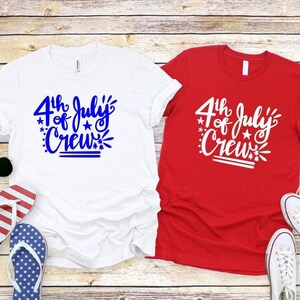 4th of July Crew Shirt: Matching Family Patriotic T-Shirts
