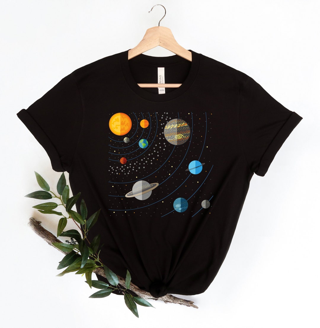 Solar System Shirt, Astronomy Gift, Space Travel Planets Shirt, Science ...