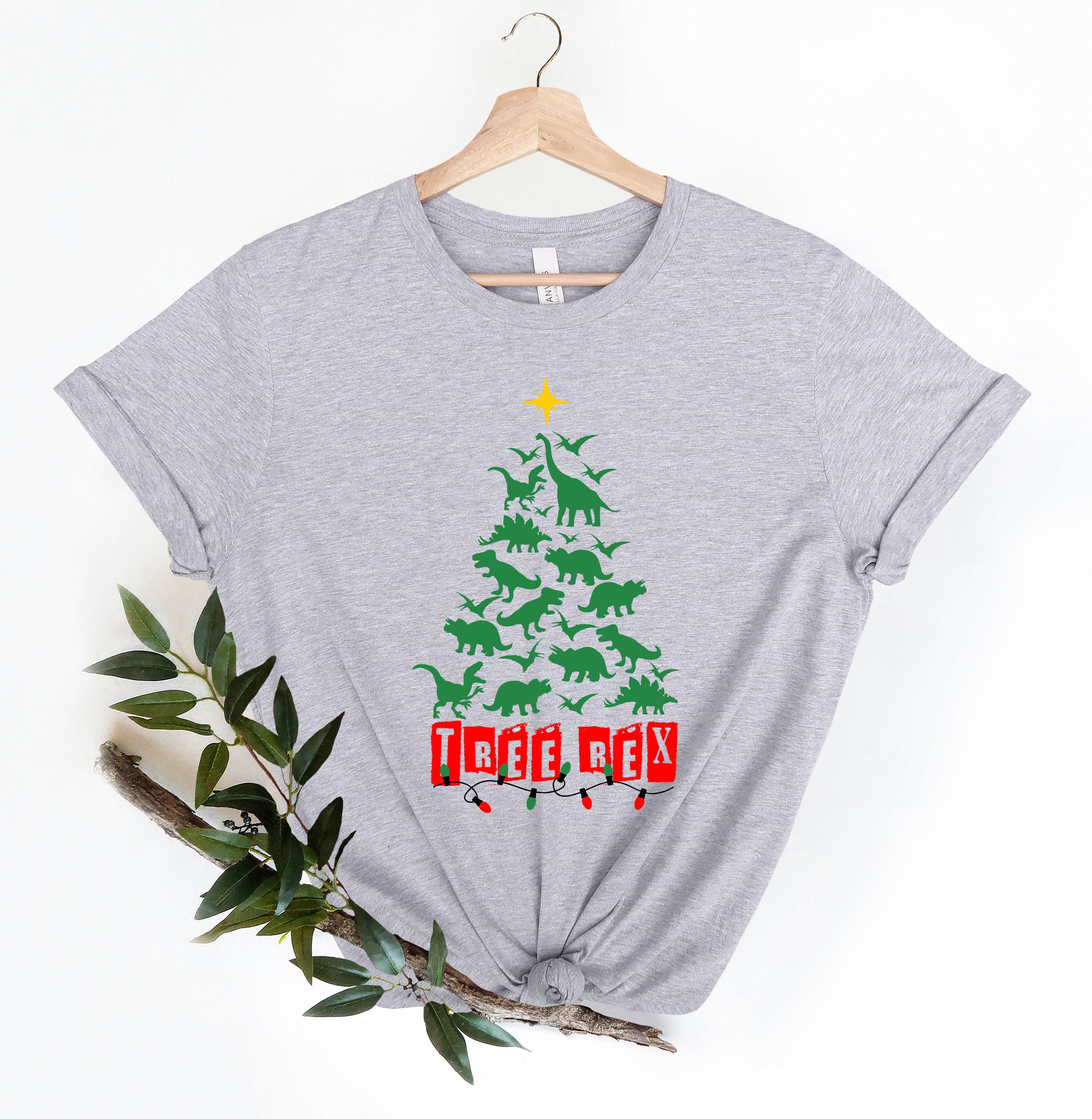 Discover Tree Rex Shirt, Christmas Dinosaur Shirt, Dinosaur Santa, Jurassic Christmas, Dinosaur at Xmas,Cute Dino Outfit, Xmas Tree Shirt,