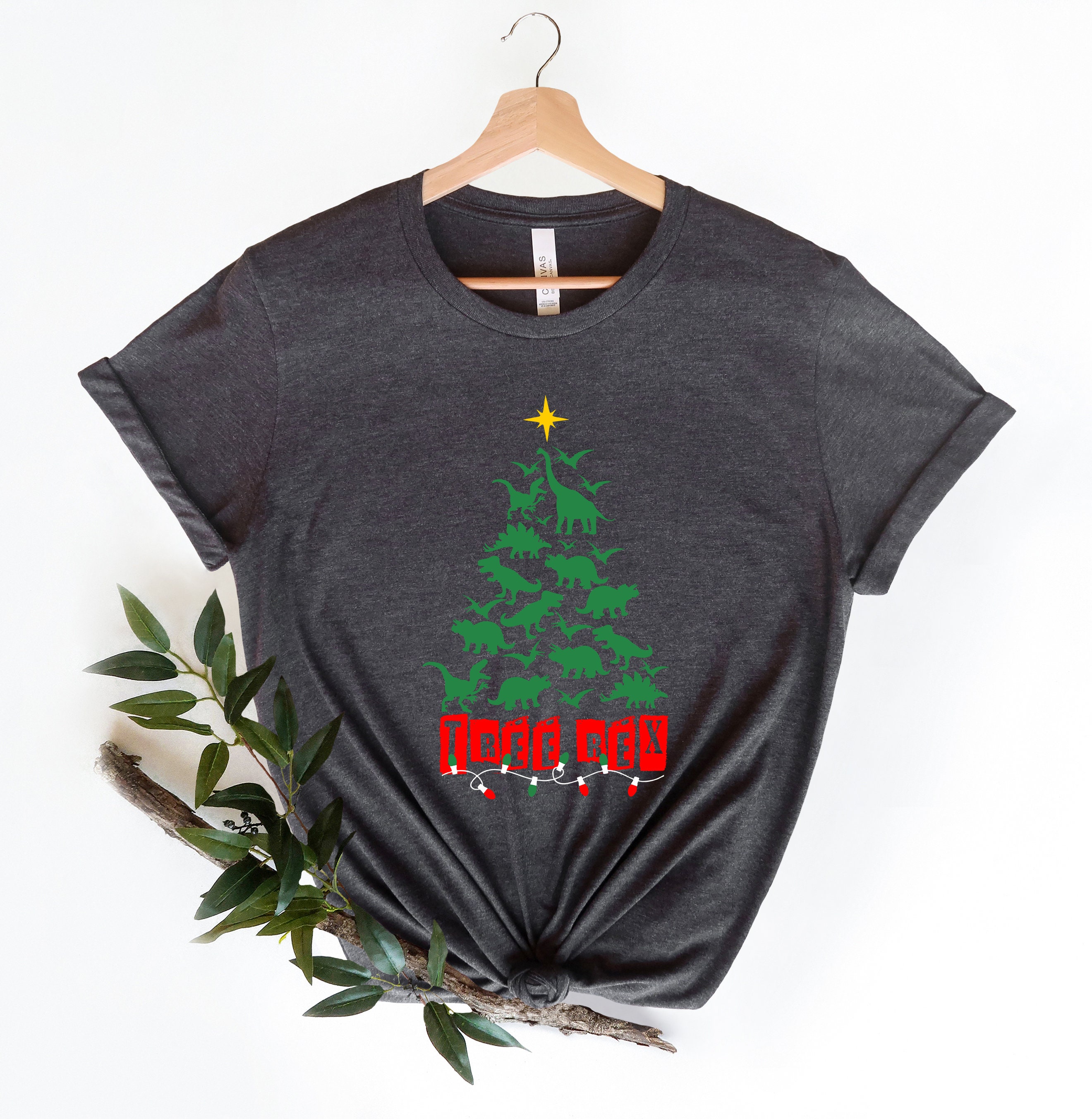 Discover Tree Rex Shirt, Christmas Dinosaur Shirt, Dinosaur Santa, Jurassic Christmas, Dinosaur at Xmas,Cute Dino Outfit, Xmas Tree Shirt,