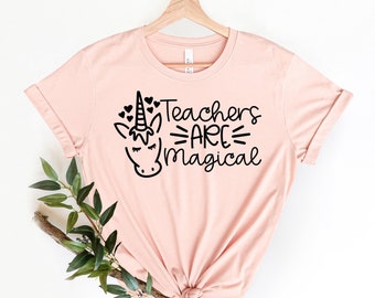 Unicorn Teacher Shirt: Teach Love Inspire, Back To School