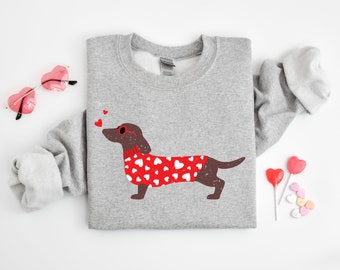 Dachshund Mama Shirt: Heart Dog Tee, Dachshund Owner Gift