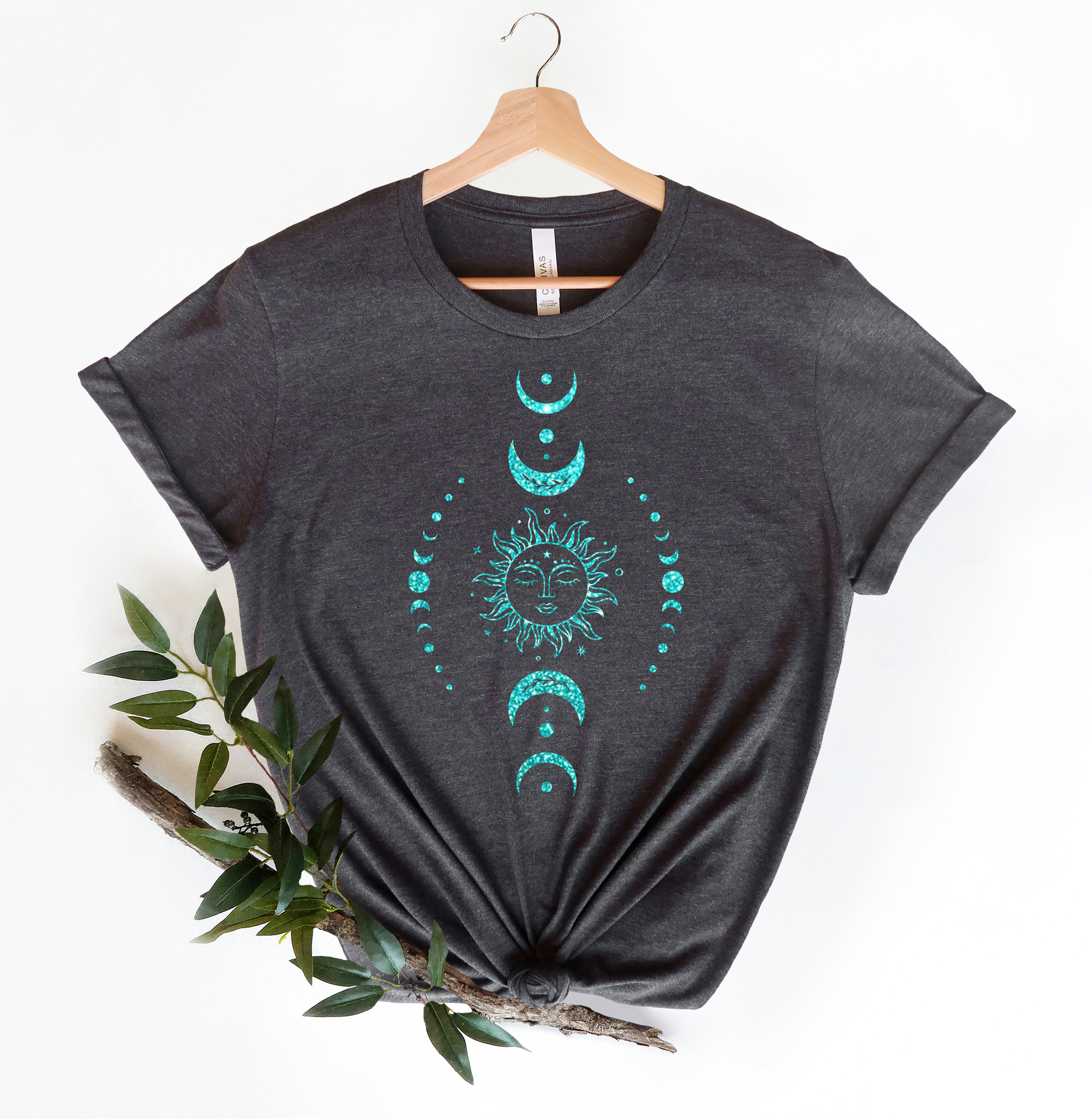 Sun Moon Stars Tee Celestial Tee Graphic Tee Sun Shirt One Etsy
