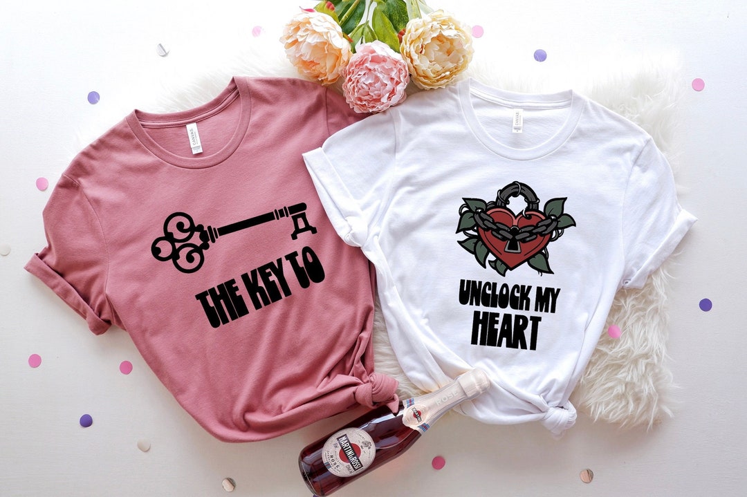 Love Lock & Key Matching Valentine's Day Shirts - Etsy