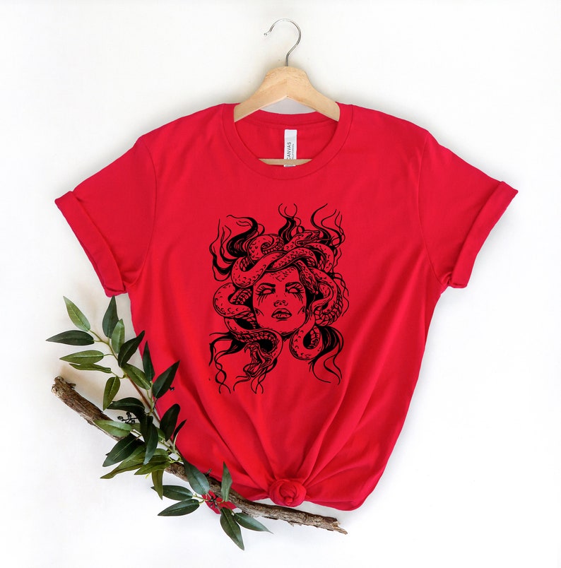 Medusa Shirt: Snake Face Goddess, Greek Mythology Tee bild 3