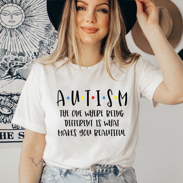 Autism Awareness Shirt, Autism Shirt, Autism Mom Shirt, Rainbow Neurodiversity TShirt, Teacher Autism T-Shirt Autism Acceptance T Shirt Gift