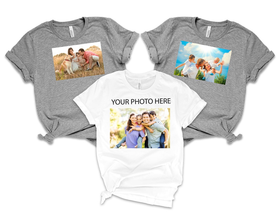 Custom Photo Shirt, Custom Shirt, Custom Picture Tshirt, Birthday Photo ...