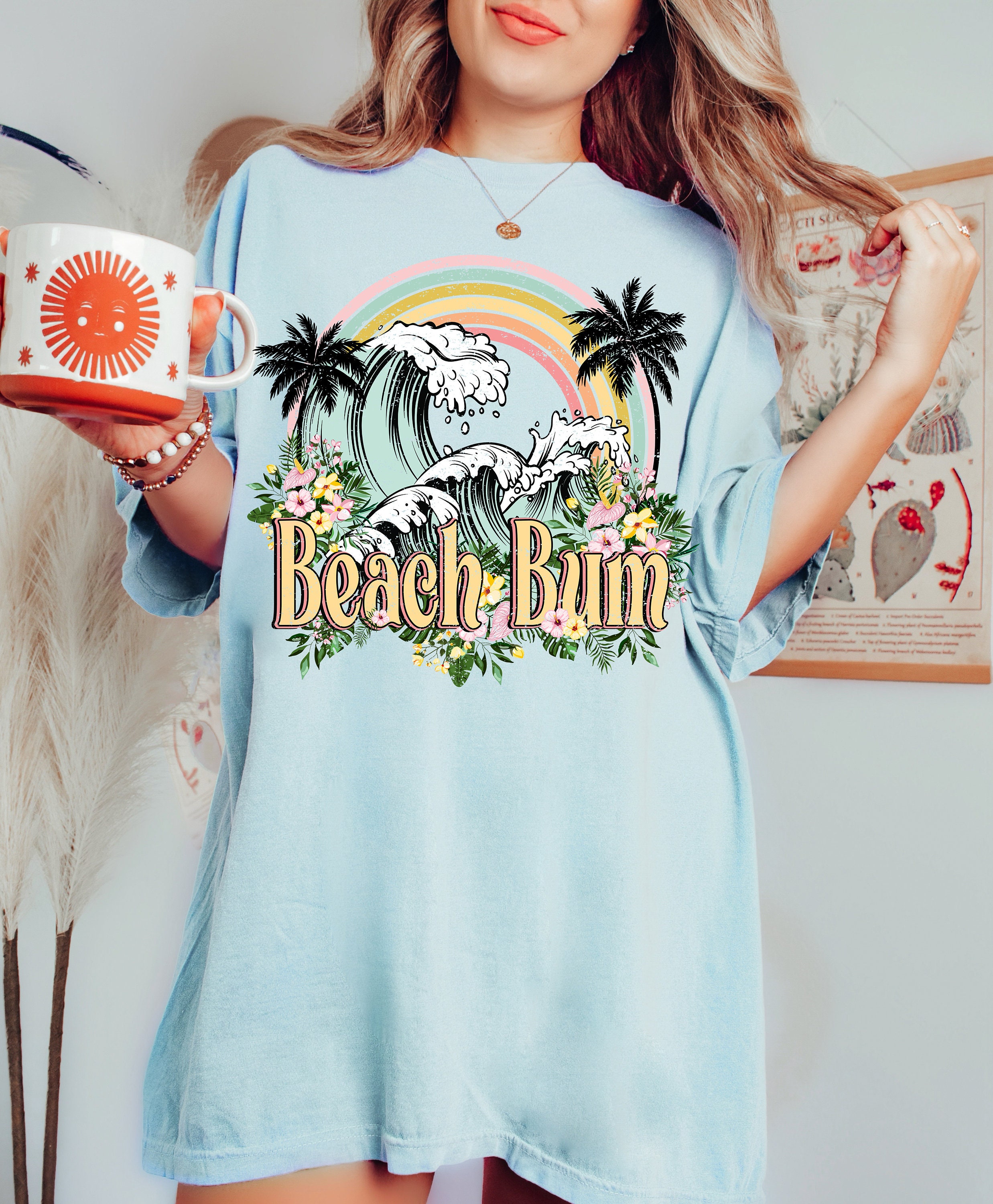 T-shirt Tie-dye Beach Bums - Taille XL - Occasion Très Bon état - Vintage