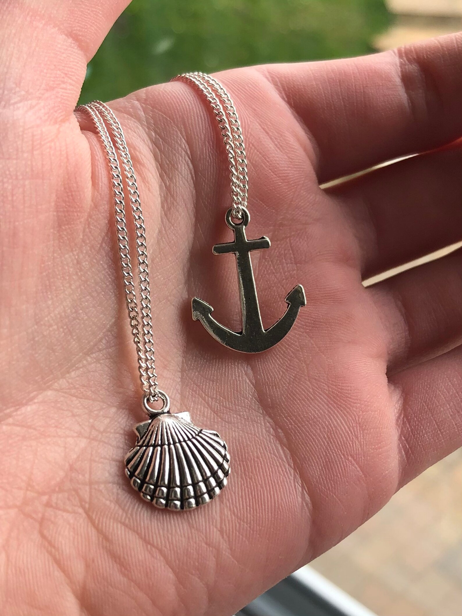 Ocean themed charm necklaces Etsy