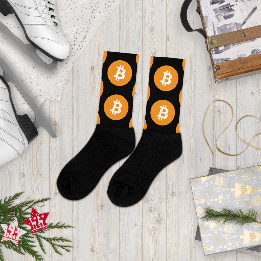 Bitcoin Socks BTC Cryptocurrency Crypto Trader Socks Gift Etsy