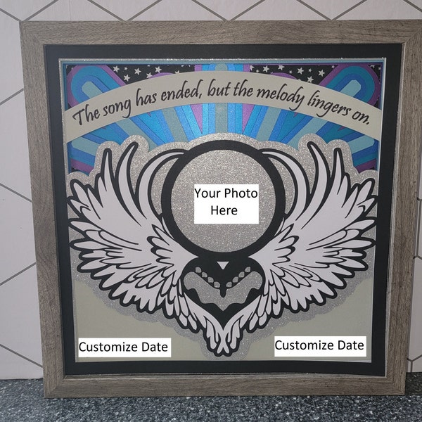 Memorial Shadow Box 3D Layered SVG, PNG Memorial Shadow Box 3D Layered SVG, PNG
