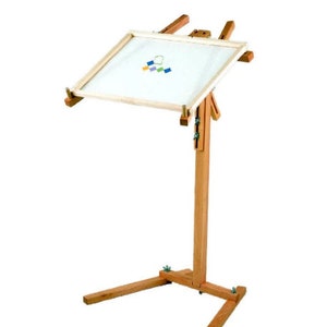 Stitchmaster Adjustable Height & Angle Floor Stand for embroidery cross stitching needle craft tapestry