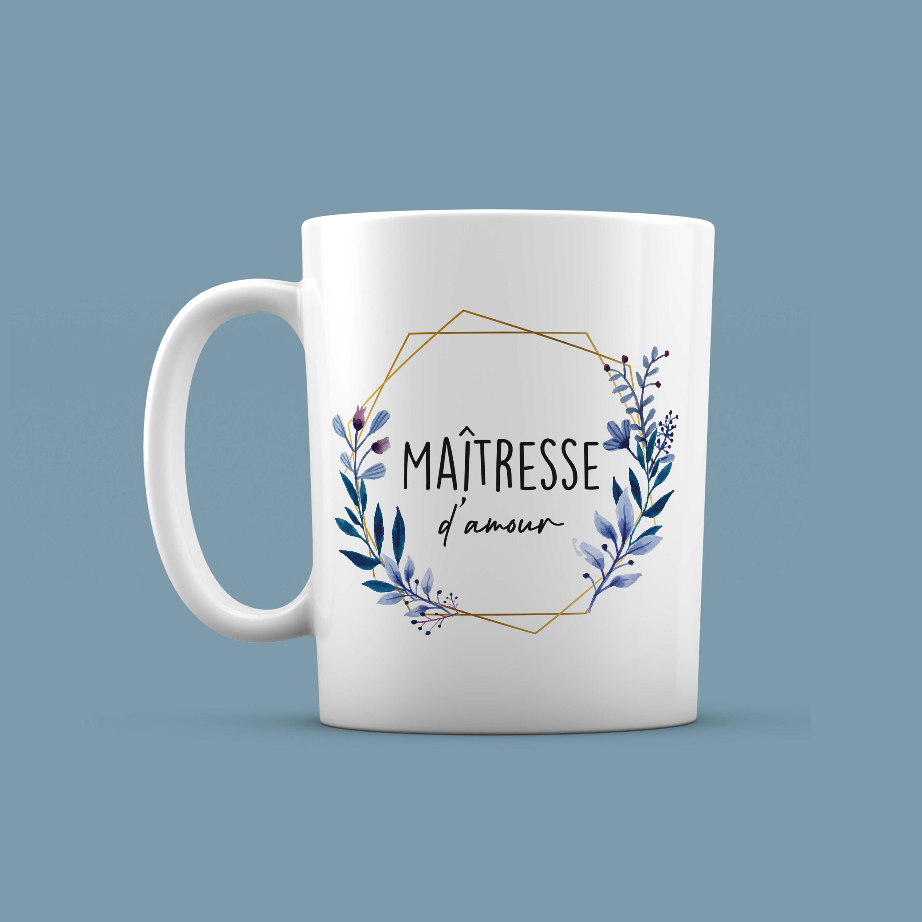 Mug Maitresse d'amour - Couronne de Fleurs Cadeau