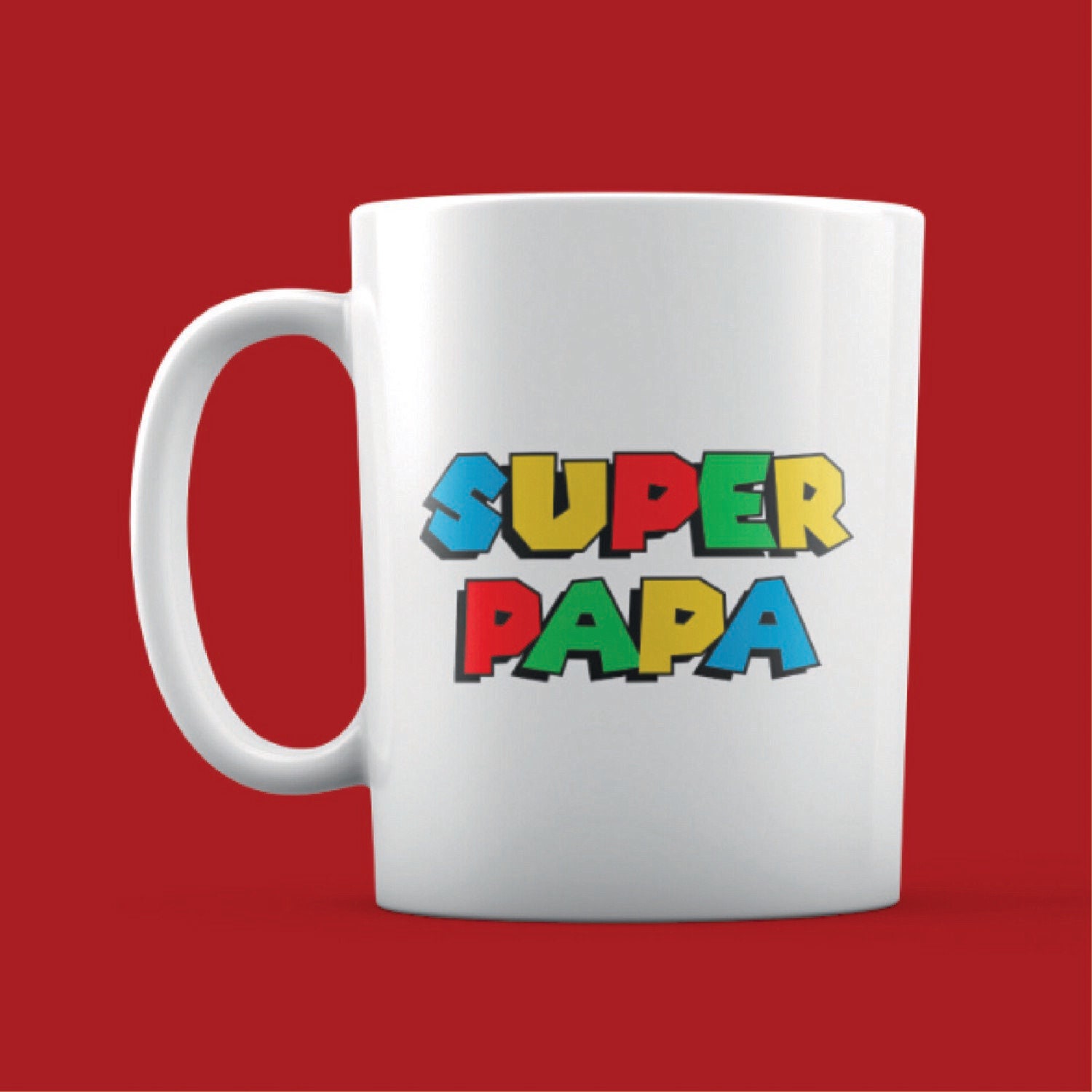 Mug Super Papa Thème Mario