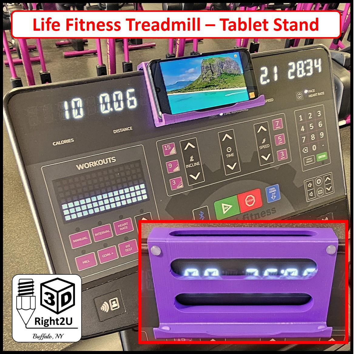 タブレット＆スマートフォンスタンド - Life Fitness トレッドミル 